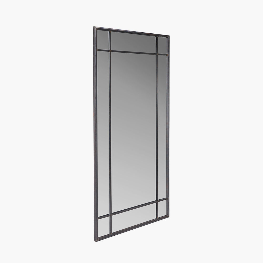 Antique Bronze Metal Floor Leaner Mirror - CLEARANCE